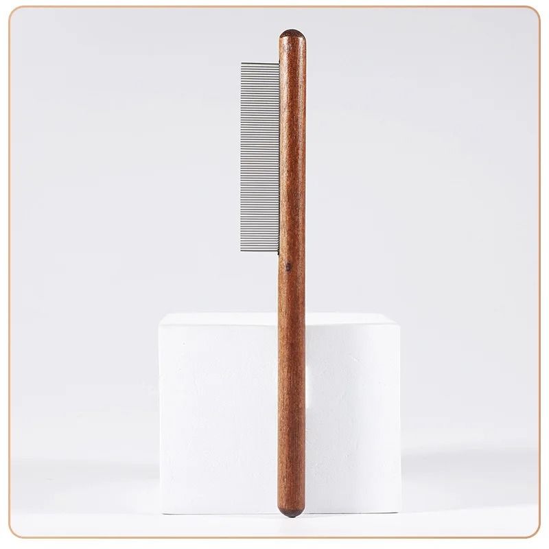 Solid Wood Pet Comb for Cat and Dog Hair Removal and Grooming Care