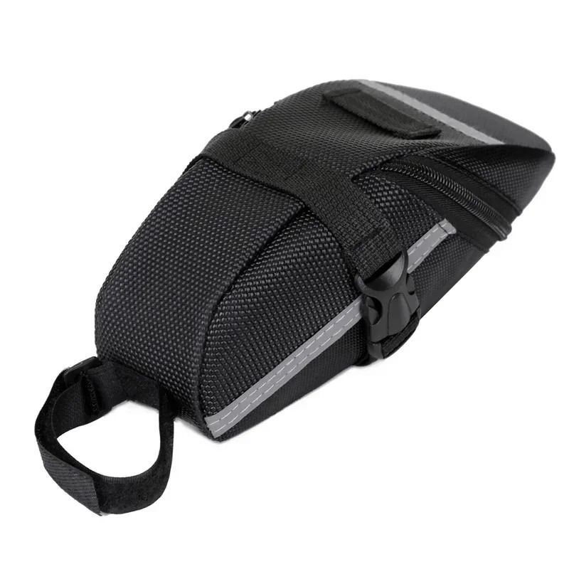 Waterproof Bicycle Saddle Bag Nylon Seat Storage for Road and Mountain Bikes