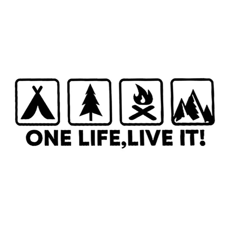 One Life Live It Off Road Car Sticker Mountain Silhouette Vinyl Decal