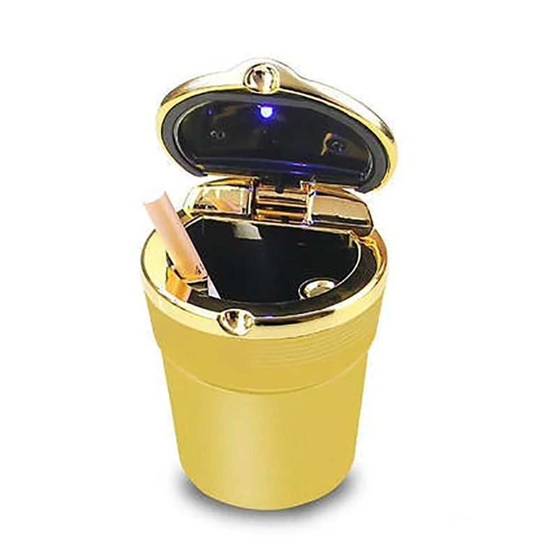 Universal LED Car Ashtray Portable Covered Ashtray Holder Cup