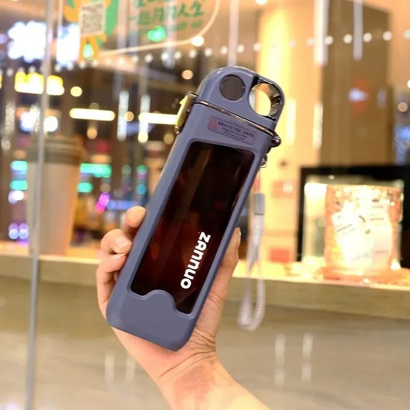 Leak Proof Square Sports Water Bottle with Lockable Lid and Measurements 350ml