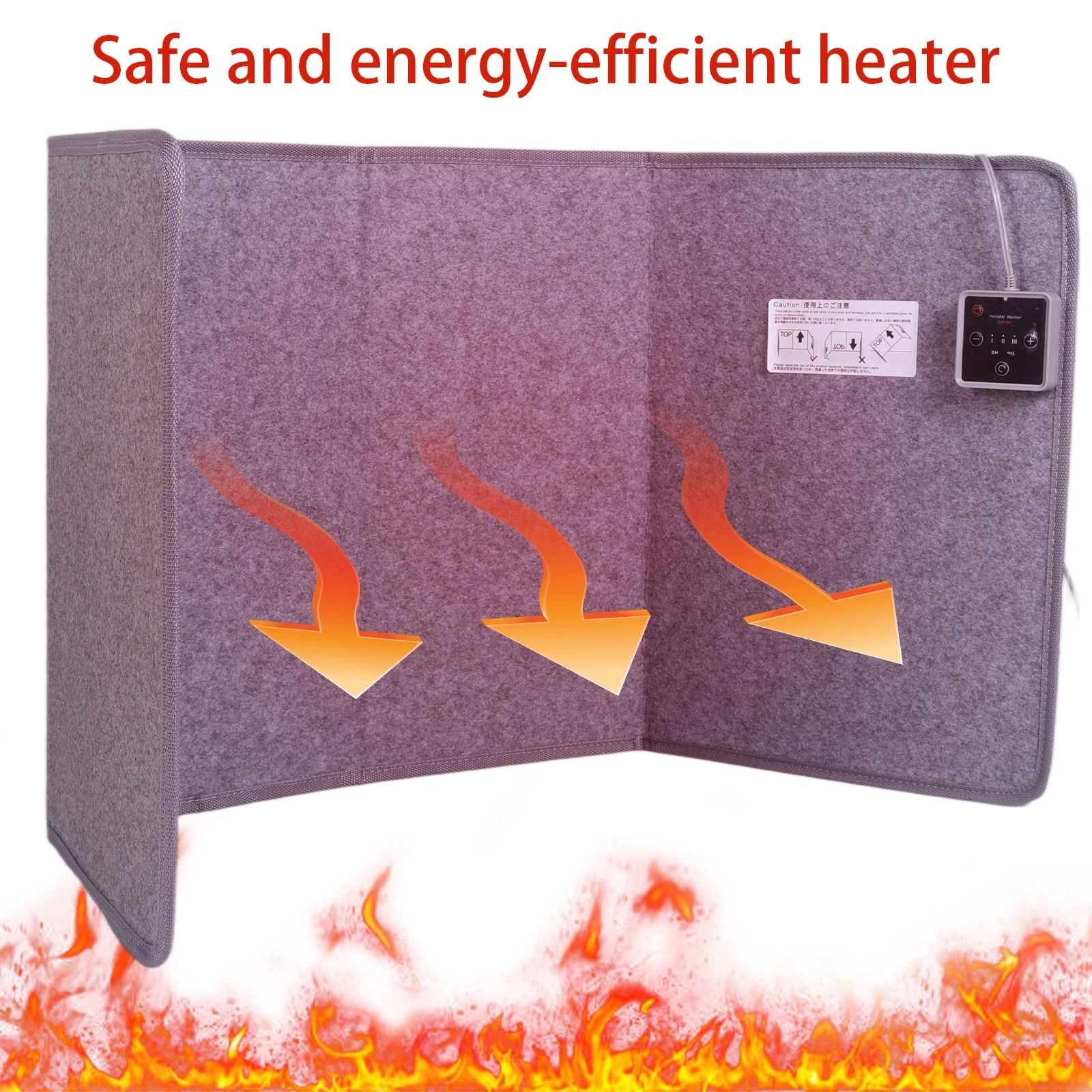 Quiet Under Desk Foot Warmer with Thermostat and Timer Electric Heater