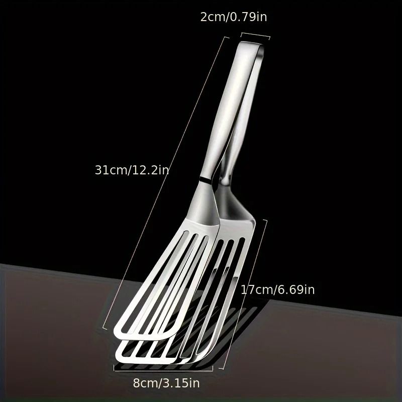 Multifunctional Stainless Steel Serving Tongs for Buffet and Kitchen Use
