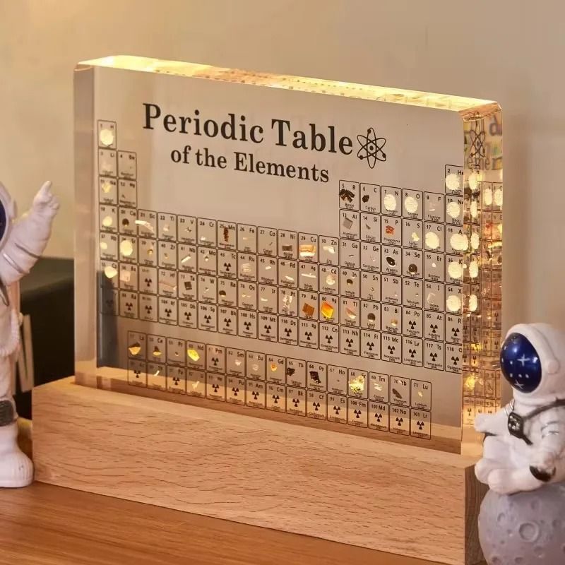 Acrylic Periodic Table Elements Display Science Desk Ornament