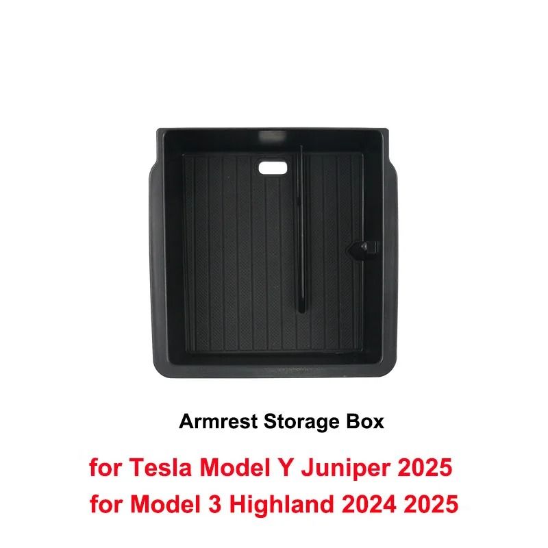 Tesla Model Y 2025 Juniper Console & Armrest Storage Organizer Box – Custom Fit Interior Storage Solution