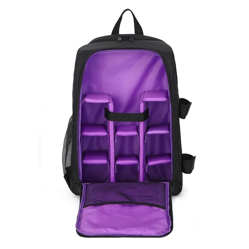 JINNUOLANG Large Capacity Waterproof Camera Backpack with Tripod Storage for DSLR
