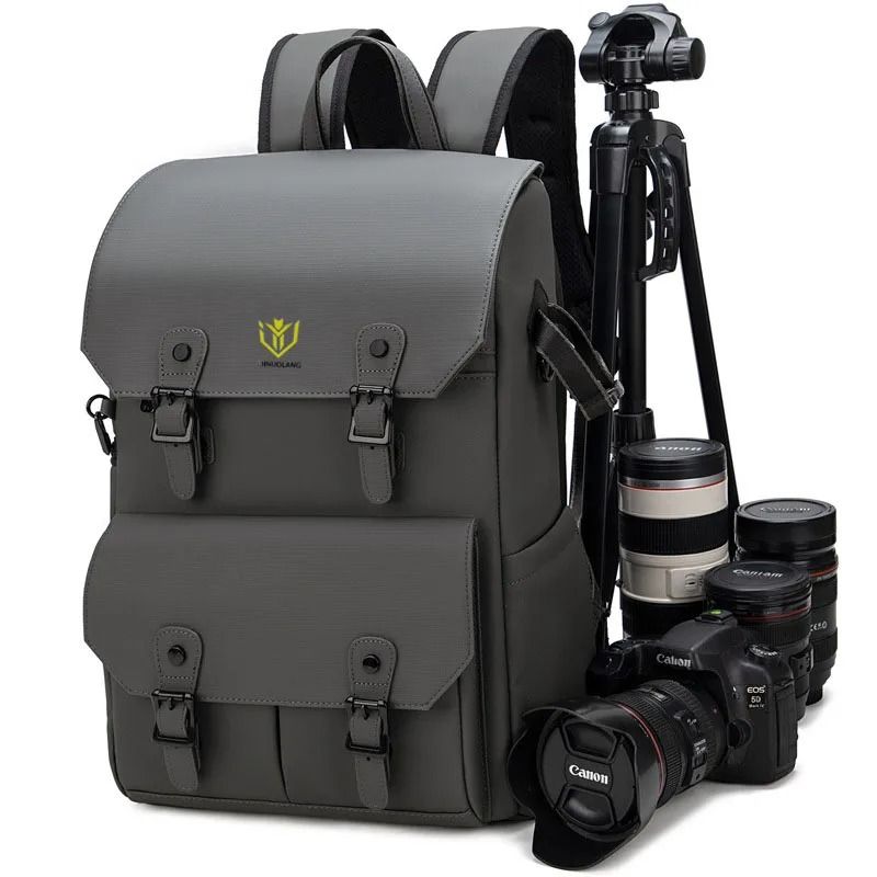 2 Camera Backpack Large Capacity Camera Backpack Double Shoulder Travel Photog | Inspire ...