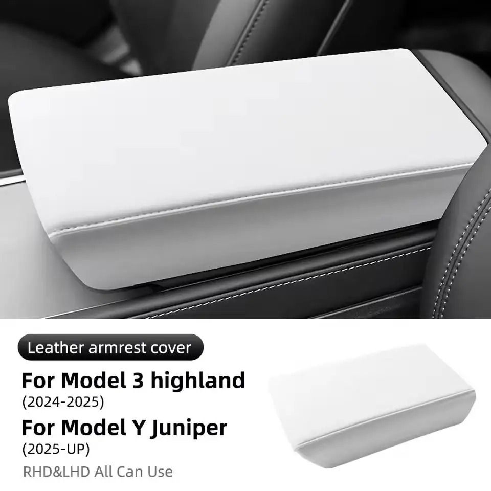 Soft TPE Leather Armrest Cover for Tesla Model 3 and Model Y Center Console