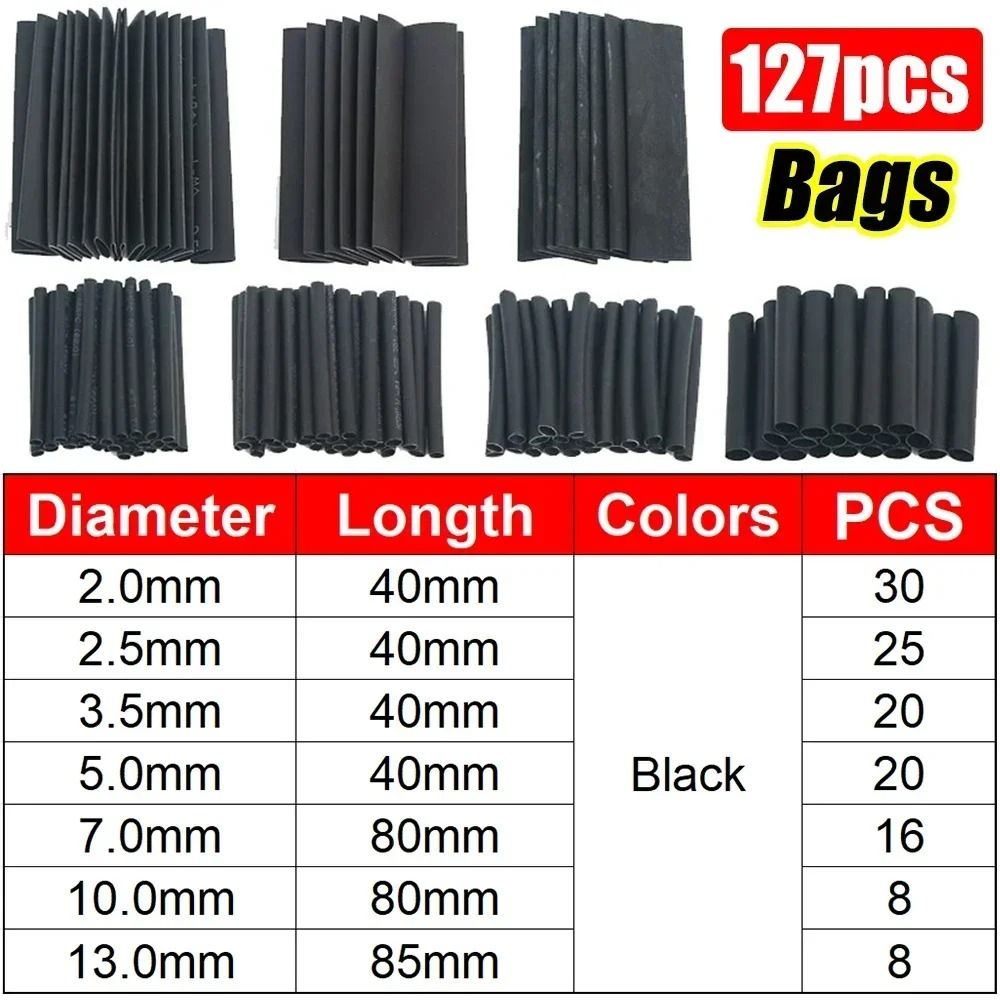 Heat Shrink Tube Kit for Electrical Wire Insulation and Cable Protection