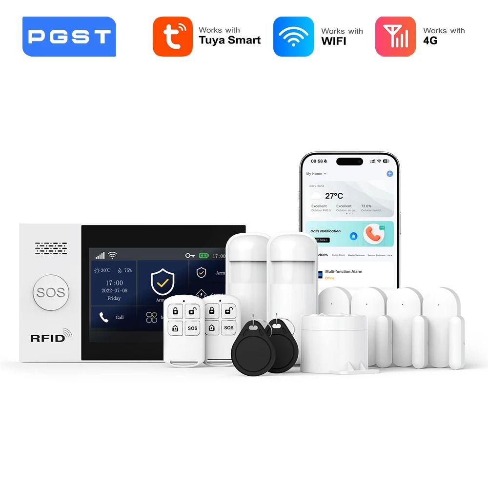 PGST PG 107 4G Wireless Home Security System WiFi Smart Alar | Inspire ...
