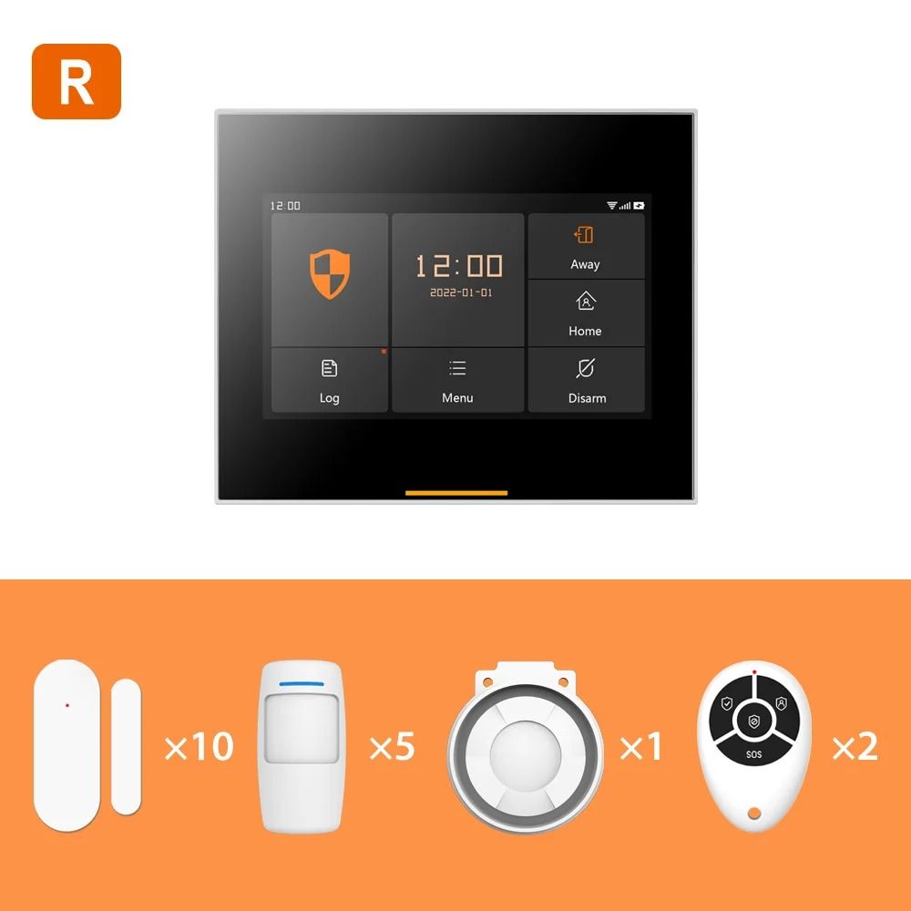 Staniot WiFi Home Security System Tuya Smart Wireless House Alarm Compatible with Alexa and Google