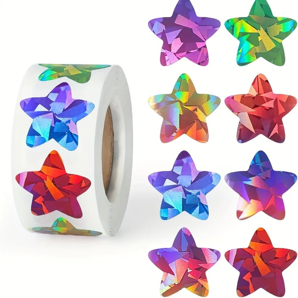 Virtual Star Sticker Holographic Star Stickers 500pcs Shiny Reward and DIY Craft | Inspire ...