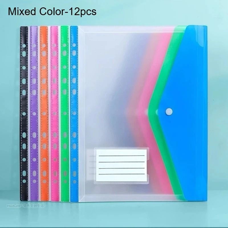A4 Expanding File Folder Set Push Button Document Organizer | Inspire ...