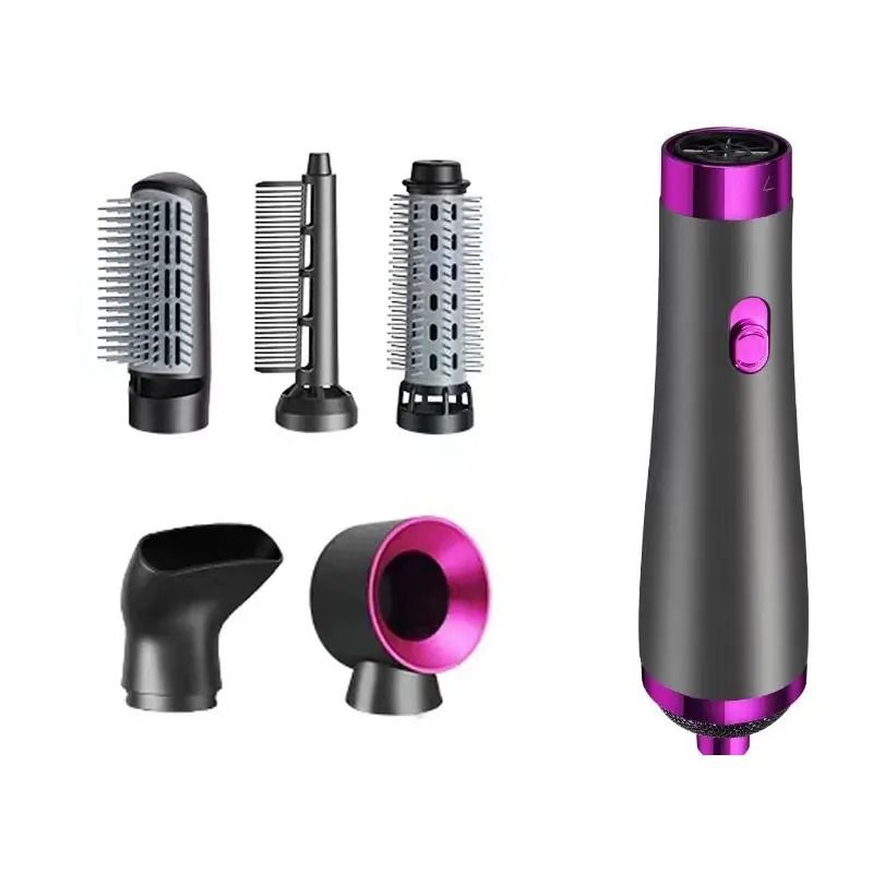 3 in 1 Hot Air Hair Dryer Brush with Curling and Straightening Comb