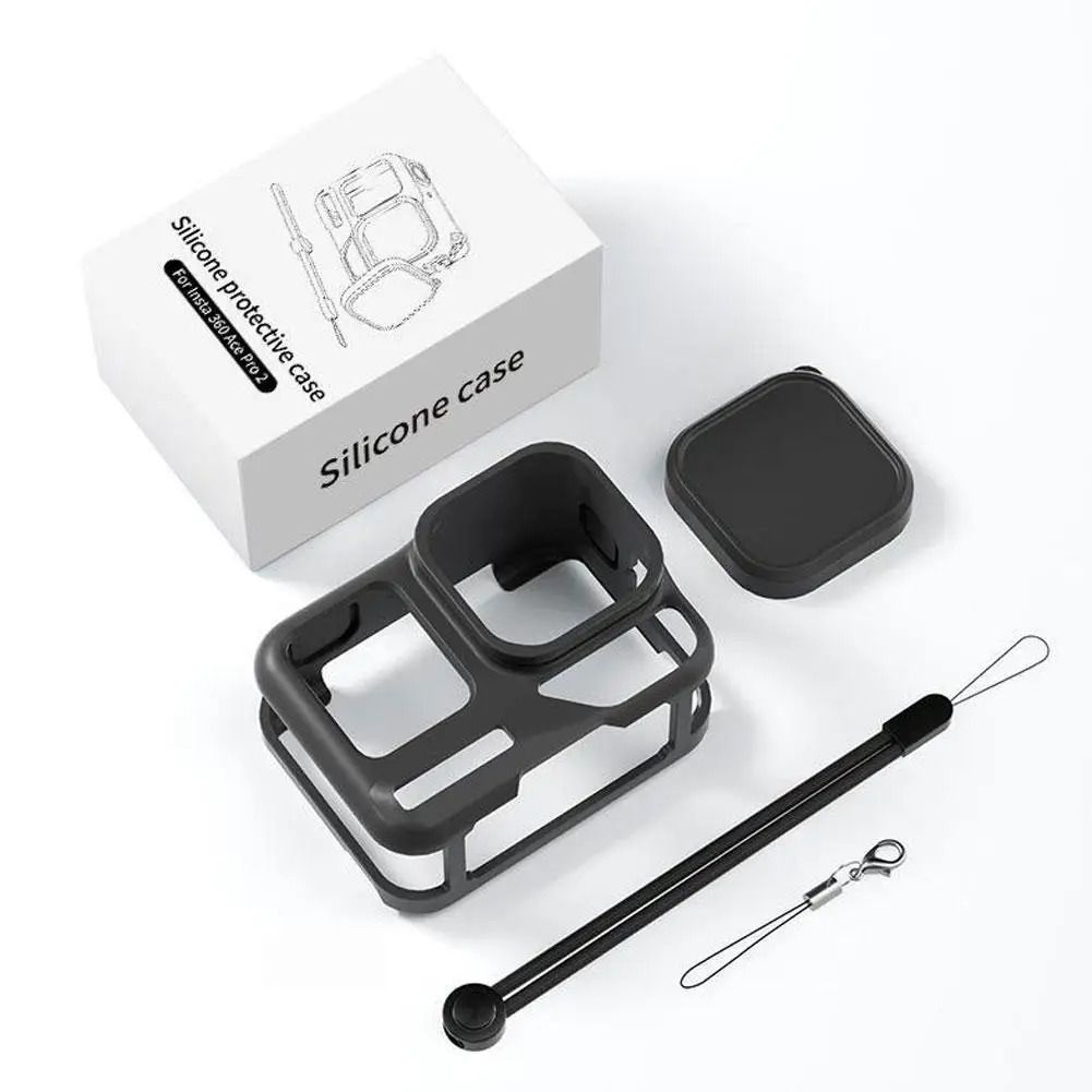 Silicone Lens Protective Cover for Insta360 Ace Pro 2 Shockproof Camera Case