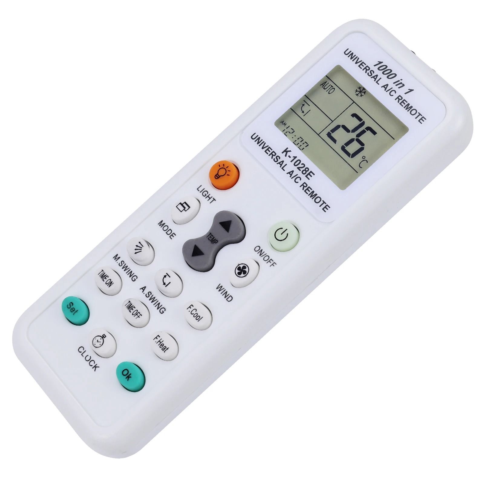 Universal Air Conditioner Remote Control with LCD Display On | Inspire ...