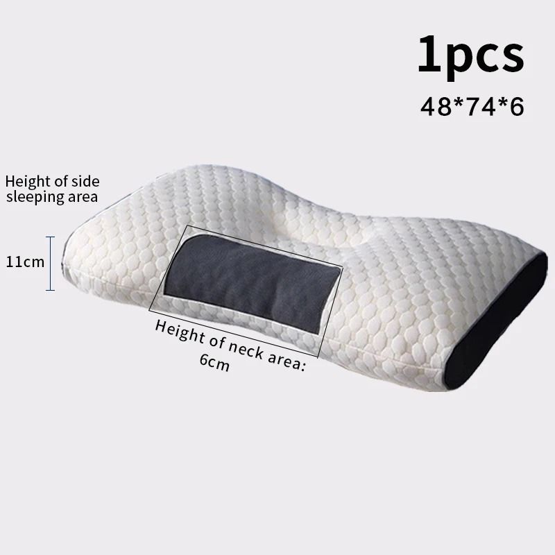 Cervical Neck Pillow Orthopedic Sleeping Pillow with Neck Support Soybean Fiber