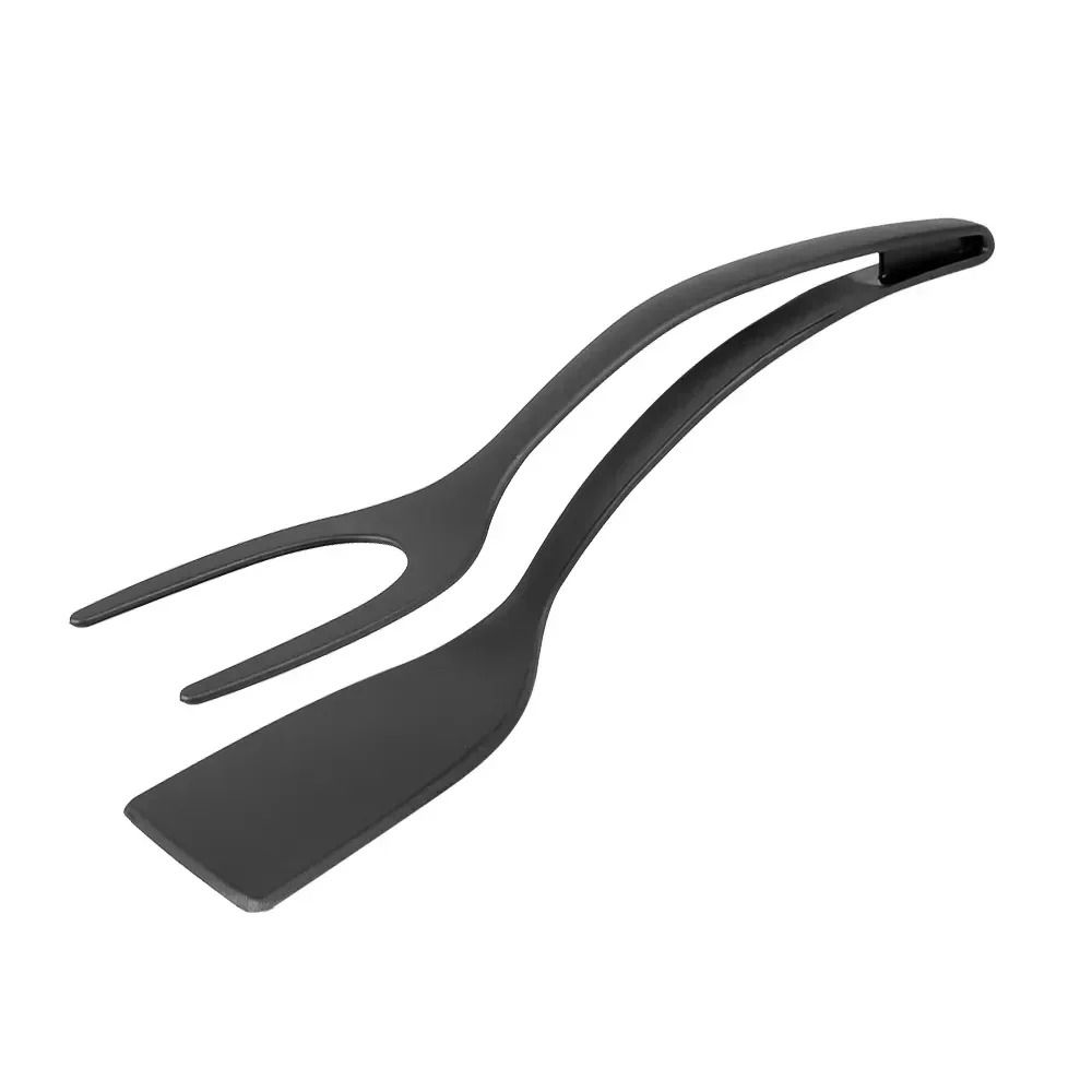 2 in 1 Kitchen Tongs Spatula Tongs Egg Flipper and Steak Turner Cooking Tool