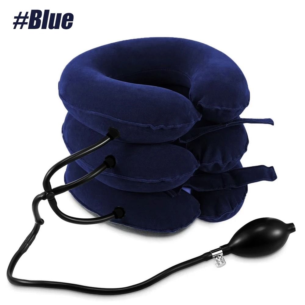 Inflatable Cervical Neck Traction Device for Neck Pain Relief and Shoulder Support