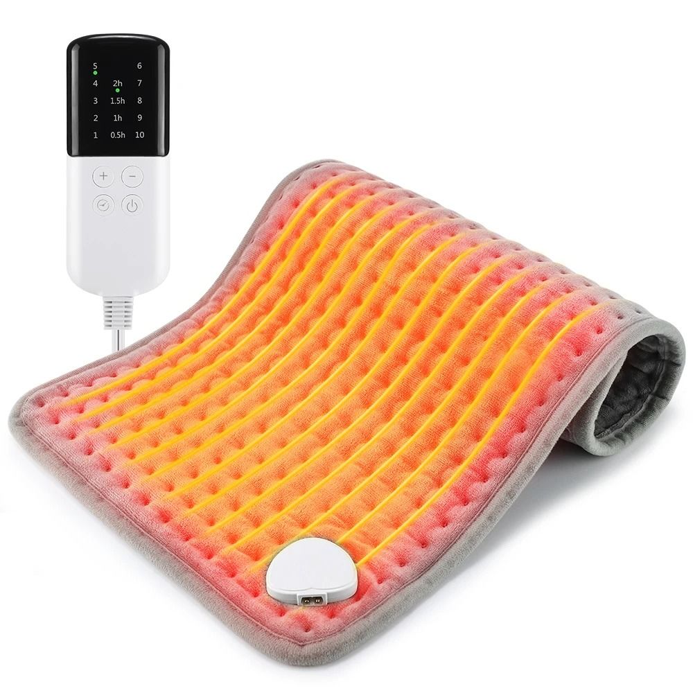 Electric Heating Pad Blanket with Timer 9 Heat Levels for Neck Shoulder and Back Relief