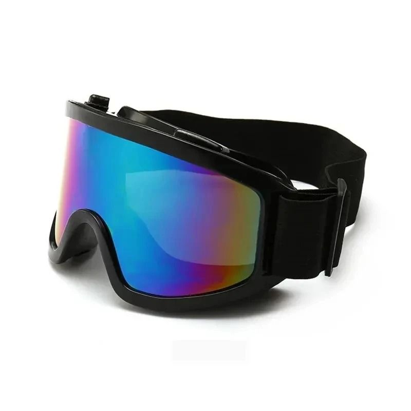 Outdoor Motorcycle Protective Goggles Windproof Dustproof Helmet Goggles for Off Road Riding and Skiing