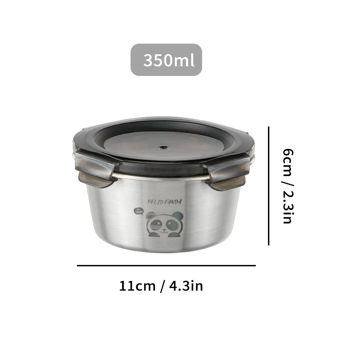 Stainless Steel Sealed Food Container Stackable Fresh Keeping Storage Box