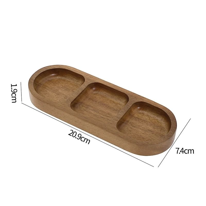 Mini Bamboo Tray Coaster Wood Saucer for Coffee Cups and Flower Pots