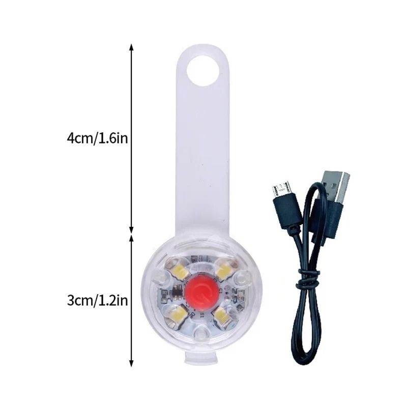 Rechargeable LED Dog Collar Light Night Safety Flash Pendantc