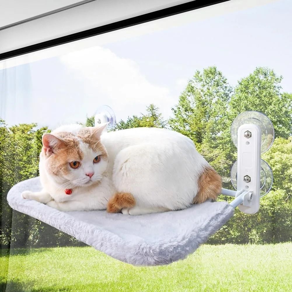Cozy Hanging Cat Hammock Durable Space Saving Bed for Cats and Kittens