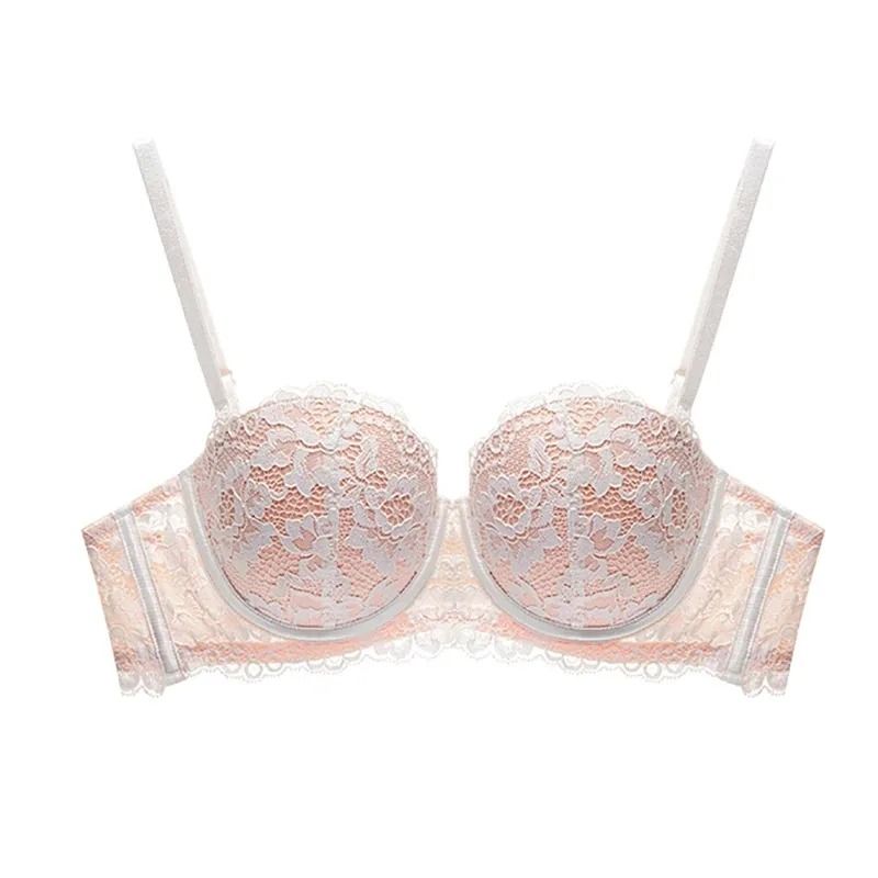 Floral Charm Lace Push Up Bra 1 2 Cup Underwire