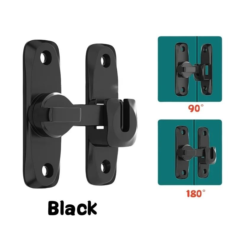 Heavy Duty Flip Up Door Latch 90 and 180 Degree Zinc Alloy Security Lock