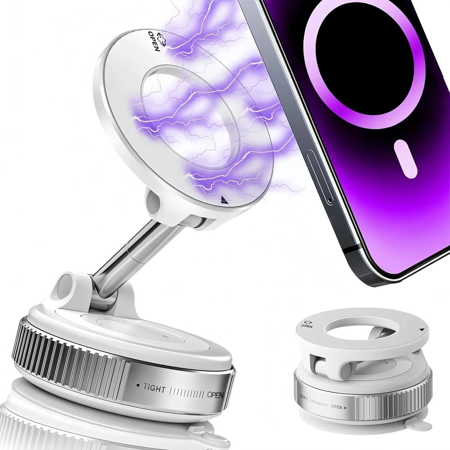 UltraGrip 360 Vacuum Magnetic Car Phone Holder for MagSafe