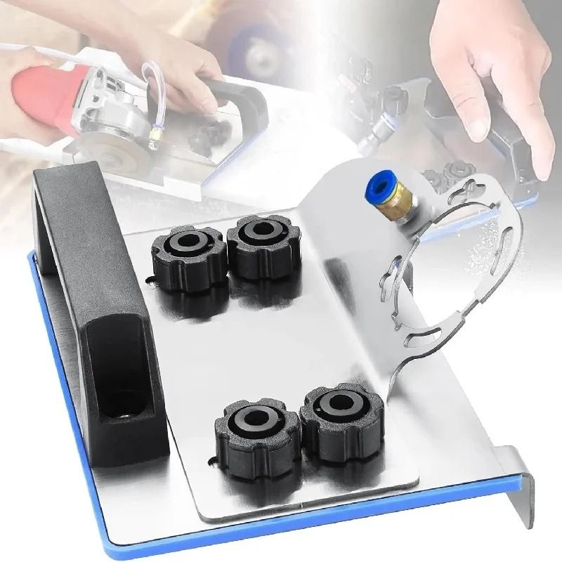 PrecisionPro Angle Grinder Stand for 45 Degree Tile Chamfer Cutting