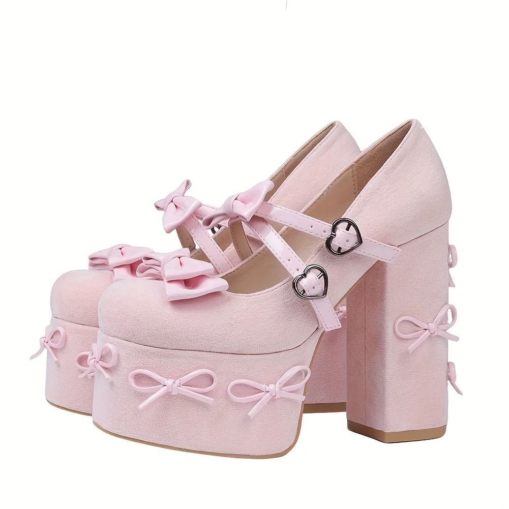 Dark Muse Mary Jane Platform Heels for Women