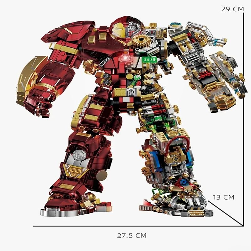Iron Heroes Mech Building Blocks Action Figure DIY Brick Set