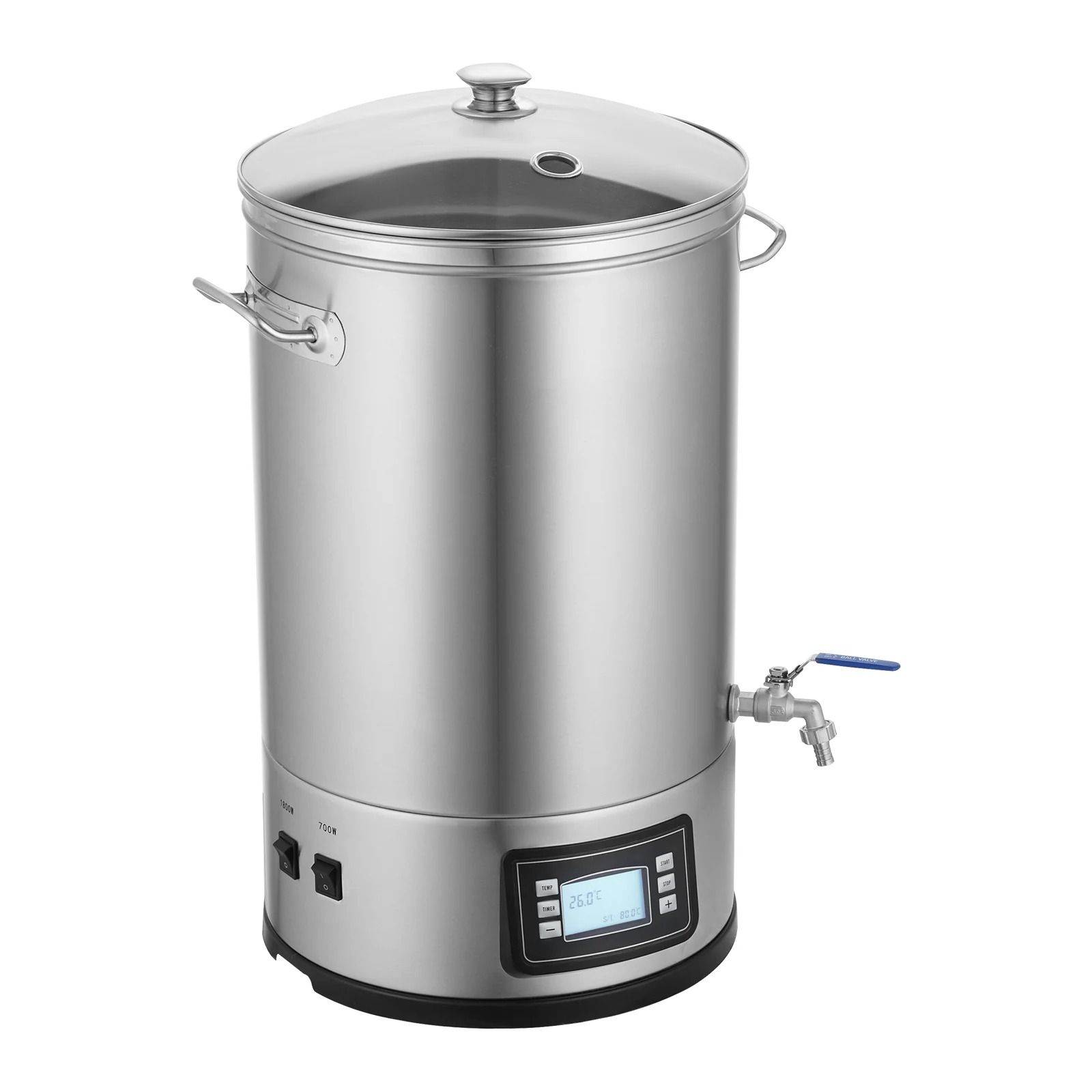 SucceBuy 8 Gallon Electric Brewing System Stainless Steel All in One Home Beer Brewer