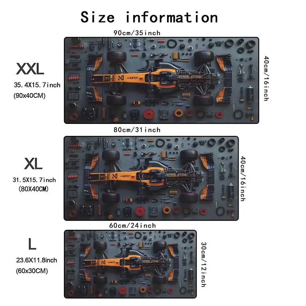 XXL Racing Car Gaming Mouse Pad Extended Desk Mat | Inspire Uplift