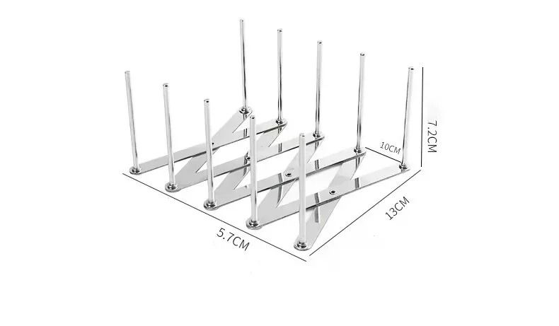 Adjustable Stainless Steel Retractable Pot Lid and Plate Storage Rack