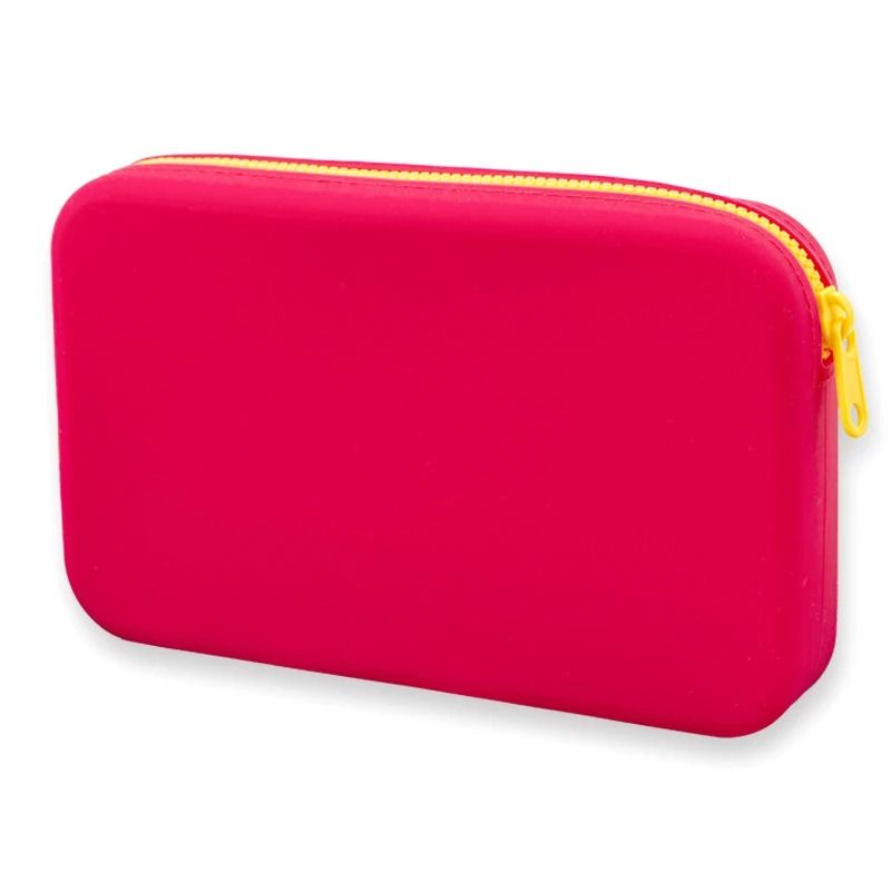 Square Silicone Cosmetic Storage Bag Large Capacity Waterproof Makeup Organizer