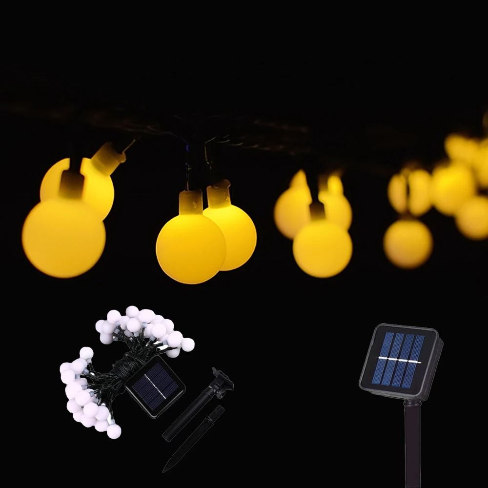 GlowSphere Solar LED Fairy Lights 10M Outdoor Garden Ball String Lights
