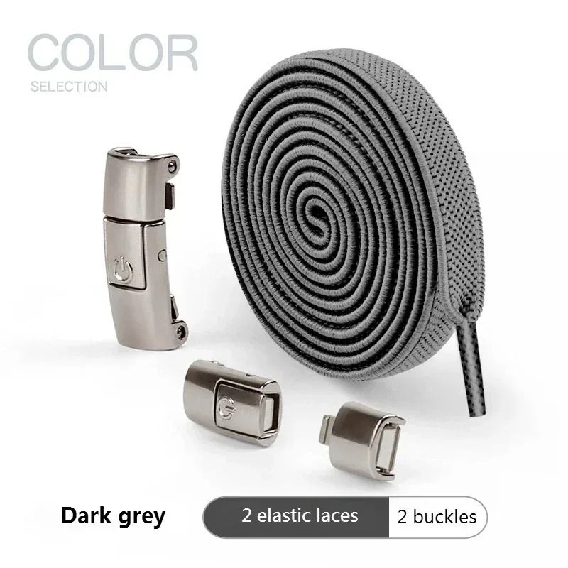 FlexLock No Tie Elastic Shoelaces with Secure Press Lock for Sneakers