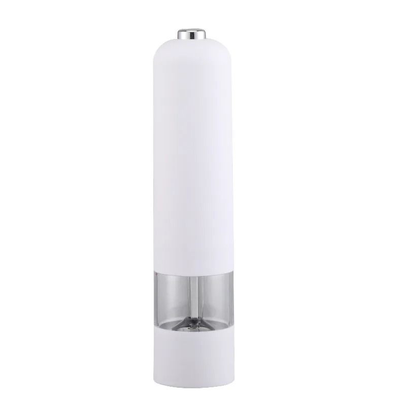 AutoGrind Electric Salt and Pepper Grinder Stainless Steel Automatic Pepper Mill One Hand Operation with LED Light
