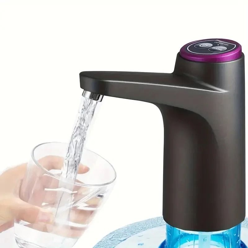 AquaFlow Portable Water Dispenser Pump USB Rechargeable 5 Gallon Water Bottle Pump Automatic Drinking Water Dispenser