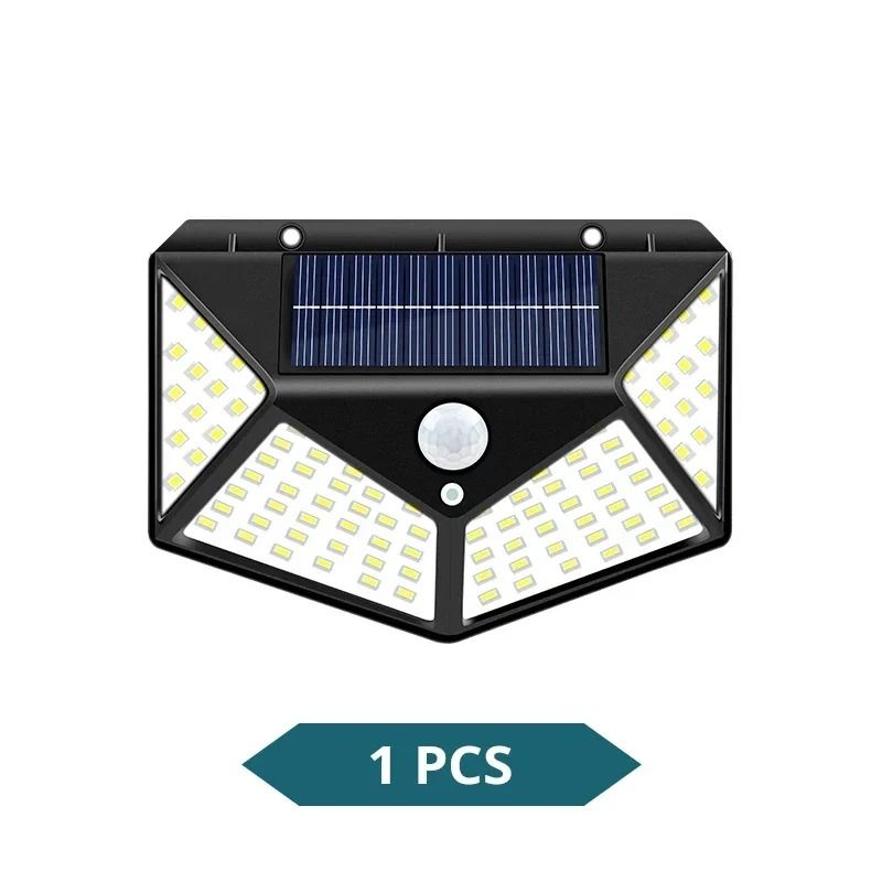 Waterproof Solar Motion Sensor Light Outdoor LED Wall Garden Lamp