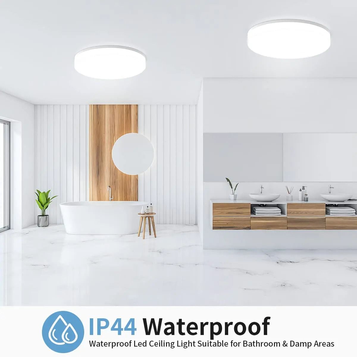 Modern Round LED Ceiling Light Energy Efficient Flush Mount | Inspire ...