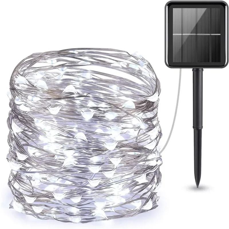 Solar Fairy String Lights Waterproof Outdoor Garden and Patio Lights