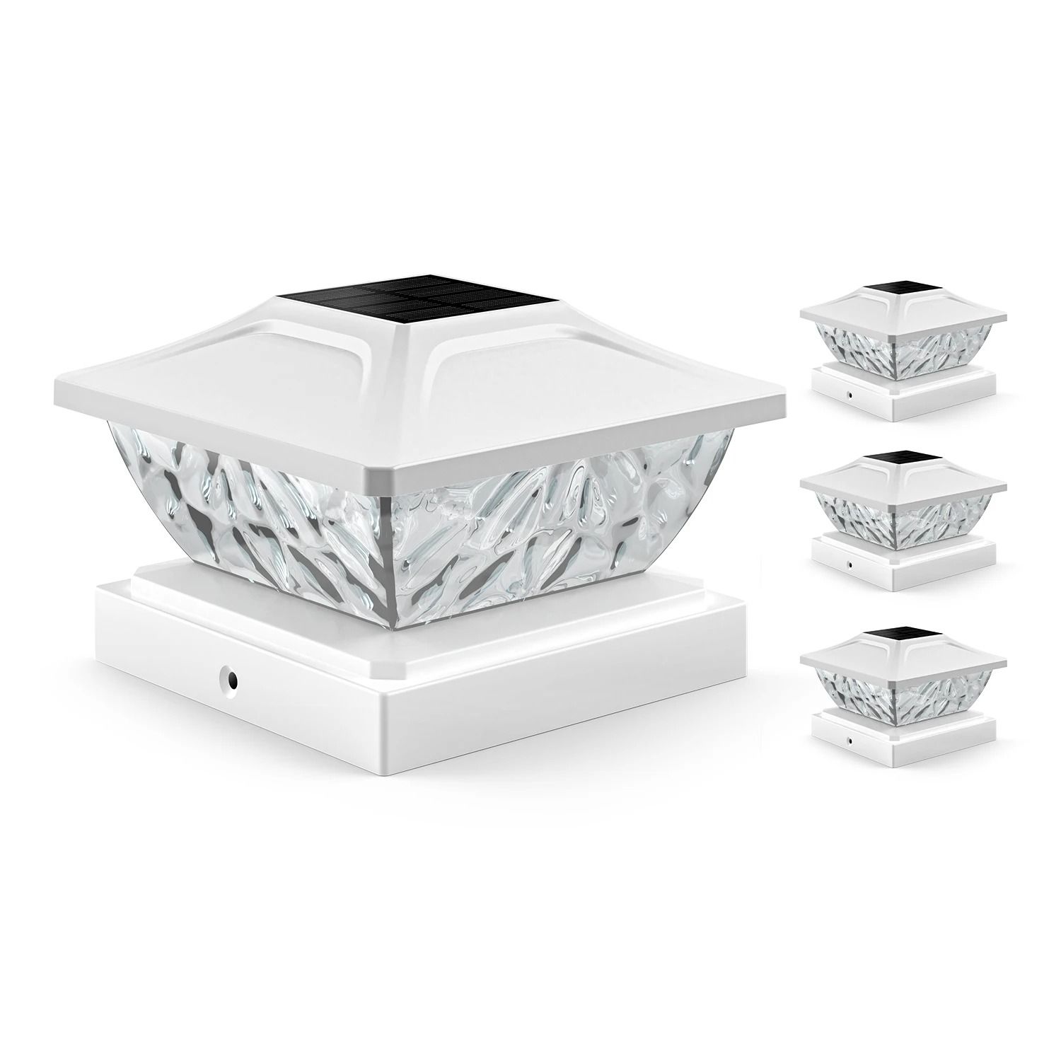 Solar Post Lights Outdoor Deck and Fence Post LED Garden Lights