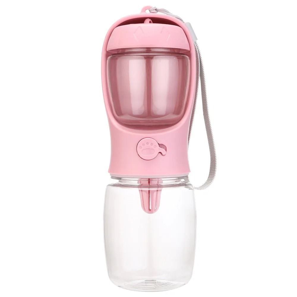 Portable Dog Water Bottle Travel Pet Water Bottle with Food Dispenser for Dogs and Cats
