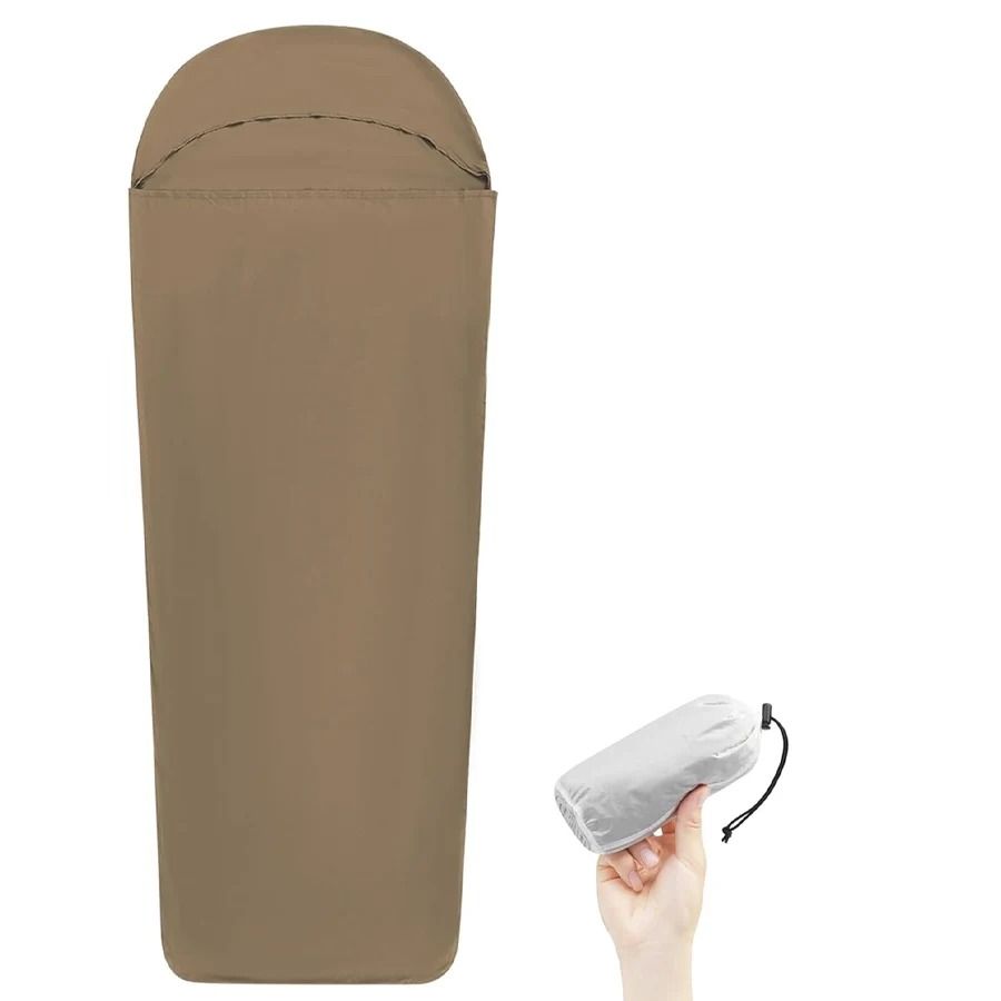 Ultralight Sleeping Bag Liner Lightweight Travel Sleep Sack Portable Travel Sleeping Bag Liner for Camping and Hotels