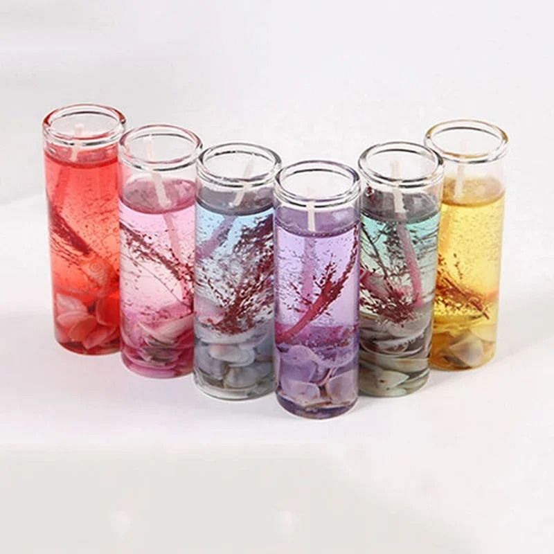Ocean Shell Jelly Candle Aromatherapy Smokeless Decorative Candle for Romantic Home Decor